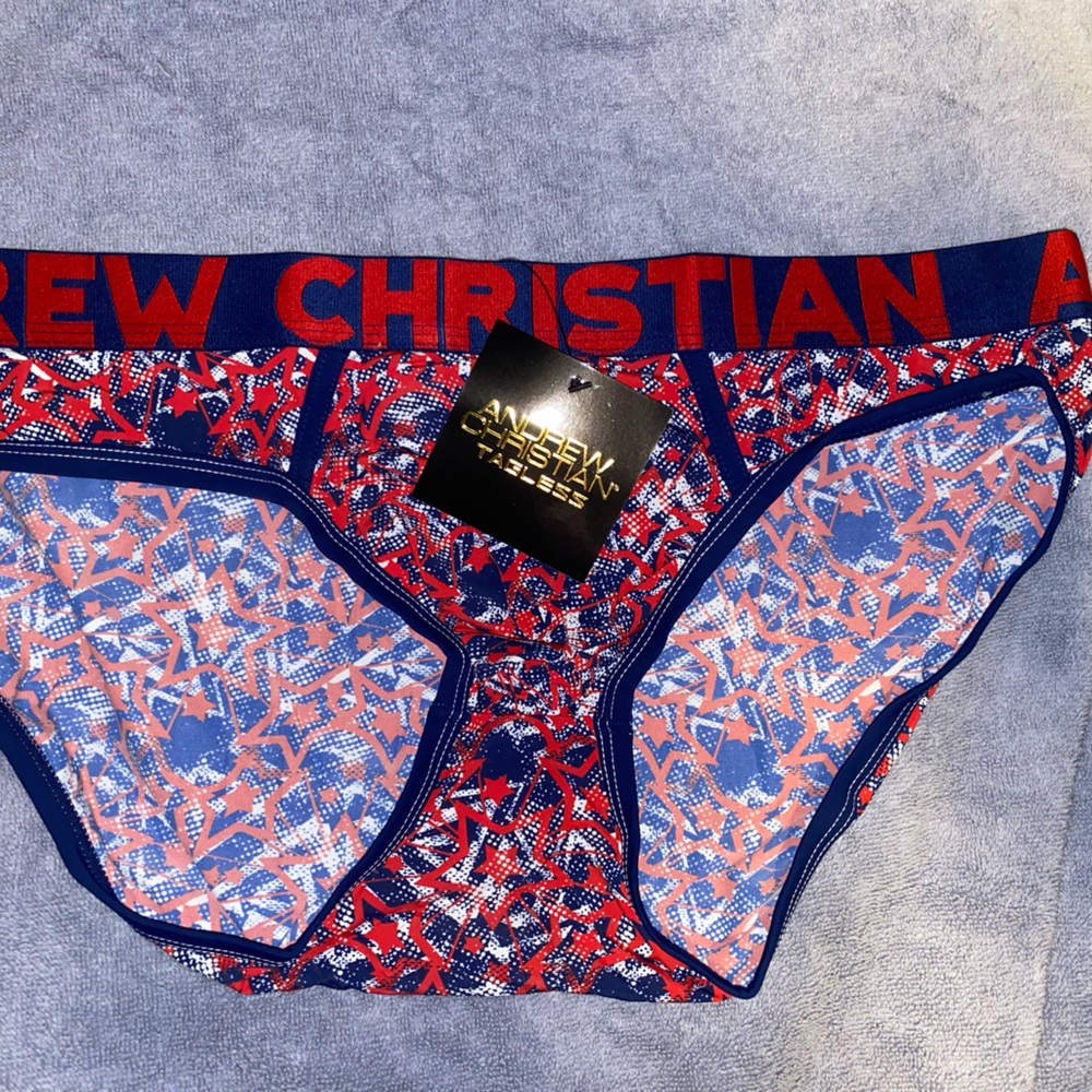 Andrew Christian Blazing Stars Brief w/ Almost Naked - Picture 2 of 8